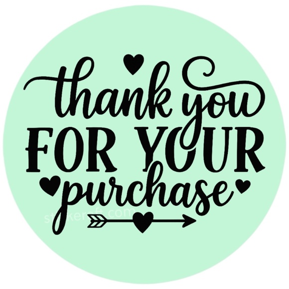 Thank You for Your Purchase Stickers β 2" for Poshmark & Small Business β 100 PC - Picture 3 of 16